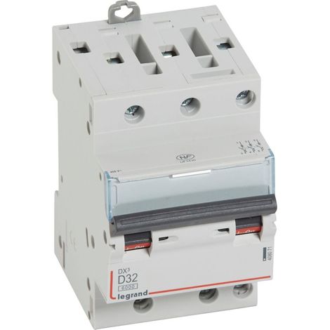 DX³ Disjoncteur 3P courbe D 32A 6kA/10kA 3M - LEG408071