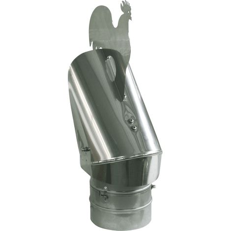 Conception de chapeau de cheminée de 180 mm avec robinet anti-refoulement pour l'extraction des fumées (1/2)