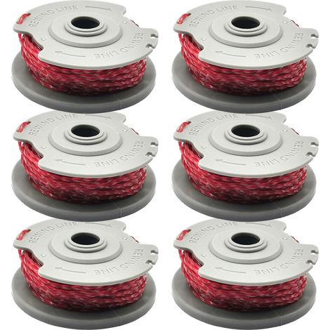 Gardena 5306-20 Trimmerfadenspule, 9,2 m x 1,65 mm, Ersatzspule für Gardena Turbo Trimmer SmallCut 300, Gardena Turbo Trimmer Art 8844 und Art 8845 (6 Stück)