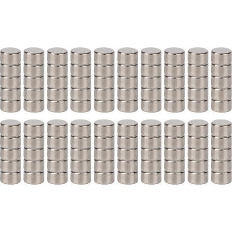 Aimants ronds en néodyme - 100 pièces - 5x3mm pour bricolage et frigo - Aimants puissants (1/5)