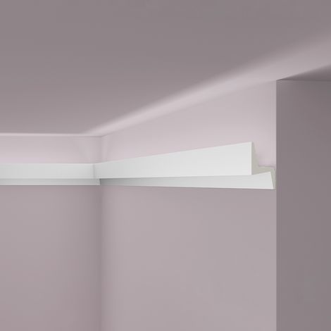 Cornisa NMC IL6 ARSTYL Noel Marquet Moldura decorativa Perfil de estuco Luz indirecta diseño moderno blanco 2 m