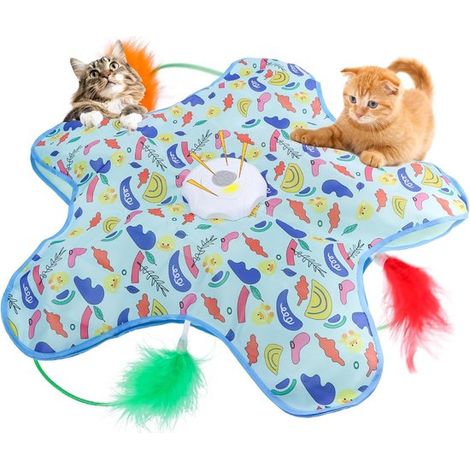 Jouet interactif intelligent pour chat avec plumes détachables - jouet d'intérieur rechargeable (1/5)