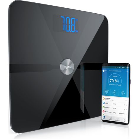 MyBeo Digitale Bluetooth Körperfettwaage Diagnosewaage mit App-Steuerung