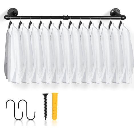 SWANEW 1xTringle à vêtements de 92 cm, design vintage, facile à suspendre, capacité de charge de 65 kg (1/7)