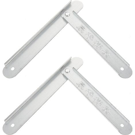 Lot de 2 charnières pour escabeau, charnières en alliage d'aluminium, barres de liaison de rechange, accessoires pour escabeau (1/3)