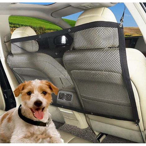 filet De Scurit Pour Animaux De Compagnie 115 X 62 Cm, Clture En Maille Universelle Pour Voiture, Barrire De Scurit Durable Pour Bloquer Les Chien (1/5)