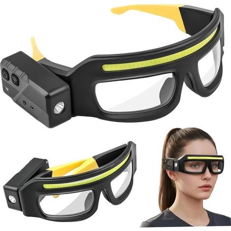 Lunettes de sécurité LED rechargeable 800 lm 5 modes USB C (1/5)