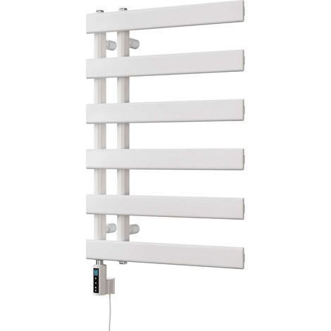 Agar - White Electric Towel Rail H748mm x W500mm 300w Thermostatic WIFI (1/3)