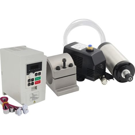 Routeur CNC, moteur de broche refroidi par eau de 1,5 kW, inverseur inclus, KIT COMPLET, 220V-a (1/2)