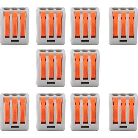 Lot de 10 borniers à fils, connecteur rapide, connecteur flexible rigide PCT213 (1/5)