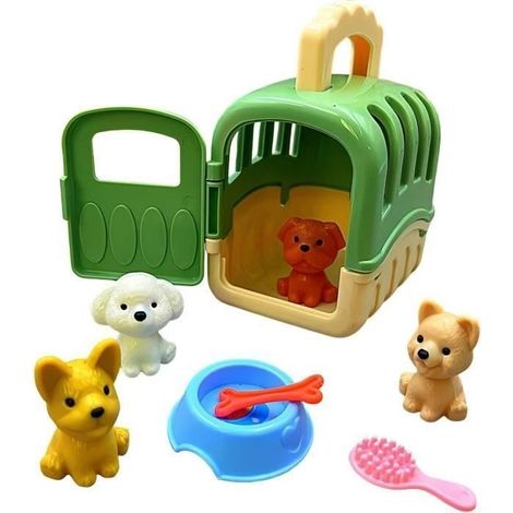 Hunde-Simulationsspielzeug, Hundepflege-Spielset – Pädagogisches Käfig-Simulationsspielset (1/4)