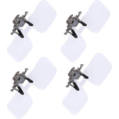 Loupes à clip - Grossissement x200 - Se fixent sur vos lunettes - Lunettes loupe - Lunettes à lentille grossissante x2 - Lunettes de lecture à clip pour femmes et hommes (1/4)