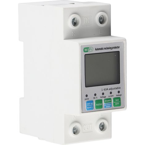 Relais de minuterie intelligent Wi-Fi avec télécommande pour téléphone et surveillance du compteur d'énergie électrique (220 V CA). (1/5)