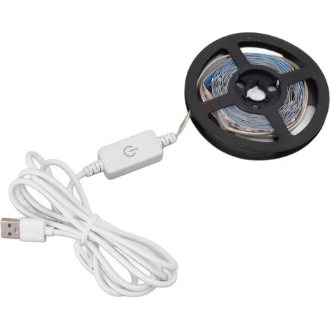Bandes lumineuses LED horticoles 5V à spectre complet, à intensité variable par simple pression, alimentées par USB, pour la croissance des plantes (légumes, fleurs, serres, tentes). Non étanches. (1/5)