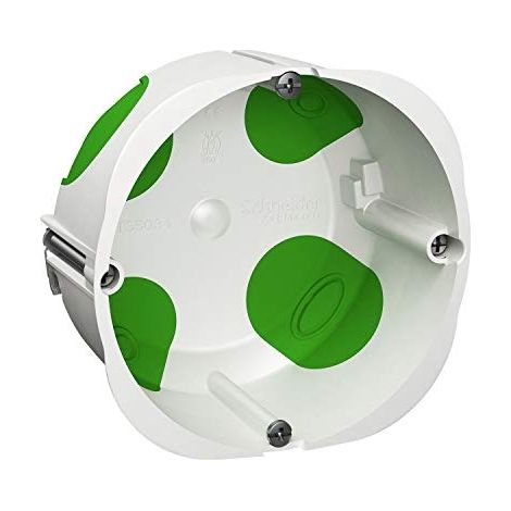 Schneider Electric – Boîtier de protection étanche à l'air pour prise électrique – 1 poste – Ø 85 mm – Profondeur 47 mm – Compatible jusqu'à 32 A