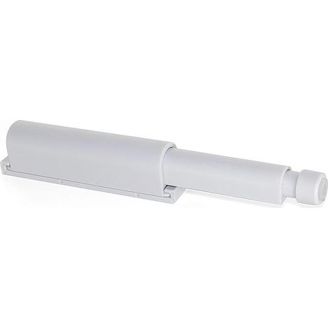 Emuca - 10 chiusure a pressione per porte, plastica, grigio