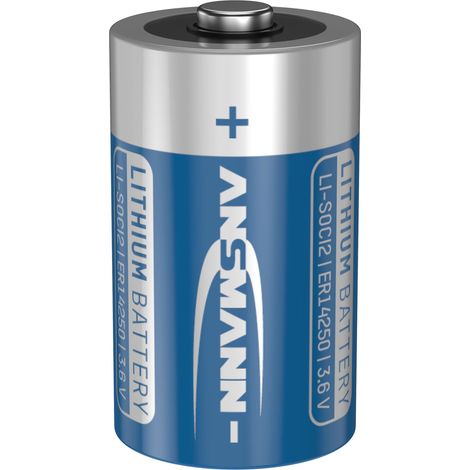 ANSMANN Batterie ER14250 1/2AA 3,6V 1200 mAh,Li-SOCl2 LS 14250 ER3S (1/5)