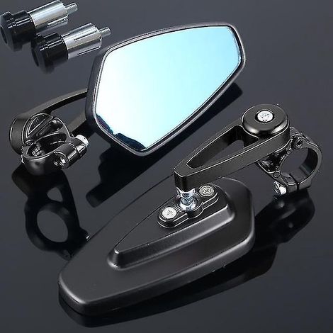 Rétroviseurs latéraux de guidon 7/8" (22 mm) pour moto KTM 990 Adventure Duke 125 EXC EXC 2018 1290 Super Adventure - Noir (1/5)