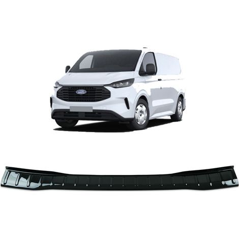 Protection de pare-chocs arrière noir brillant Ford Custom à partir de 2023 -