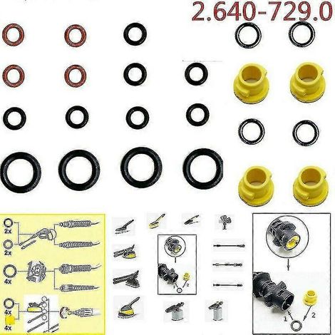 20 pièces Karcher K2 K3 K4 K5 K6 K7 rondelle d'tanchit joint torique joint torique 2.640-729.0 (1/5)