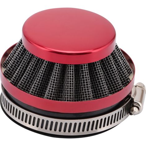 58 mm red metal air filter, compatible with high-performance intake filter upgrade parts for 47 cc and 49 cc 2-stroke ATVs/scooters.--BIEMMEDUE (1/5)