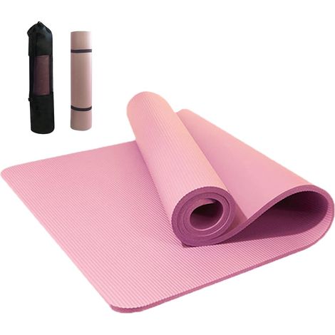 Tapis de yoga, tapis d'entraînement antidérapant pour salle de sport, design portable avec fonction confortable, pilates, outil d'entraînement pour la maison, exercices au sol, étirements, fitness et (1/4)