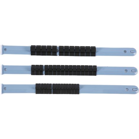 ABS-Steckschlüssel-Organizer (3er-Set) – Multifunktionaler Steckschlüsselhalter – Aufbewahrungsschiene für 1/4", 3/8" und 1/2" Reparaturwerkzeuge (1/5)