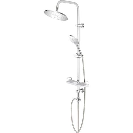 "Platinum" Chrom Duschsäule Rund mit einfacher Handbrause "Platinum"