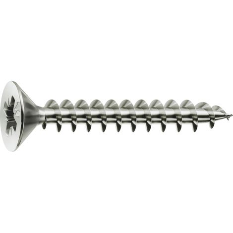 Vis MUSTAD Panelvit Tête cylindrique Pozidriv - Filetage partiel - Zingué Blanc - Ø6x140mm - Boite de 100 - PVACZP601400C8C (1/4)