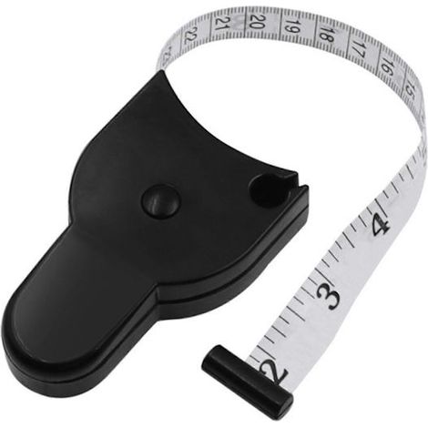 Mètre ruban de 1,5 m pour tour de taille, portable, double face, règle de mesure corporelle pour bras et tour de taille (1/4)