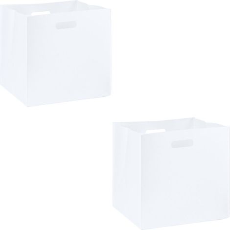 Boîtes de rangement FELT Blanc (Lot de 2) (1/3)