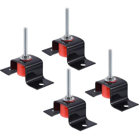 110 Lb Capacity Spring Vibration Isolator Shock Absorber Suspension Bracket with Removable Frame for Air Conditioning Units - Pack of 4 (1/5)