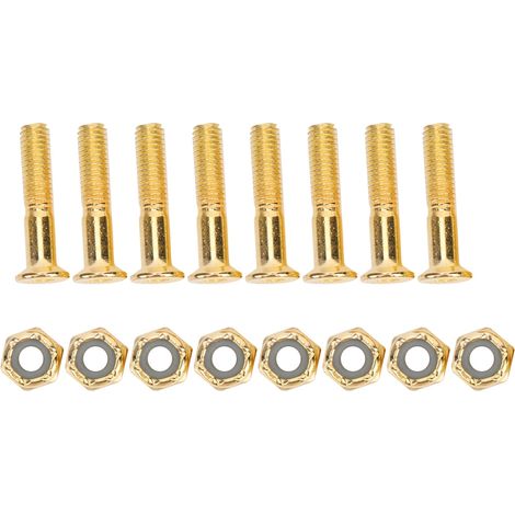MS3301-8 Accessoire de Planche à Roulettes en Alliage d'Aluminium Professionnel et Durable avec Écrou Doré 25mm (1/5)