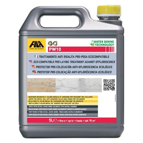 FILA 75100005ISP PW10 Protector Pre-colocación Anti-eflorescencias Ecológico 5 Litros - ref: 75100005ISP (1/2)