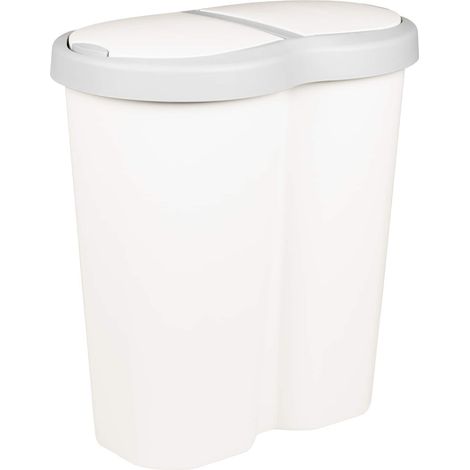 Garbage Bin White 48 x 30 x 51 cm PP vidaXL (1/5)