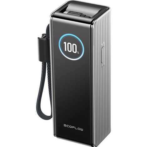 EcoFlow RAPID Power Bank 25K - 170W, câbles intégrés, écran intelligent