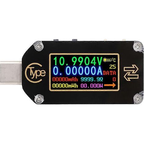 Typ-C-Digital-LCD-Display-USB-Tester Spannungs-Strom-Leistungsmesser Multimeter (TC66)