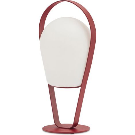 PROLOISIRS Lampe sur pied moyen Bob - 32 x 29 x 72 cm - rouge