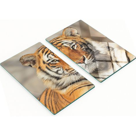 Dekorative Glas-Küchenschneidebretter Bengal Tiger 2x30x52 cm (1/5)
