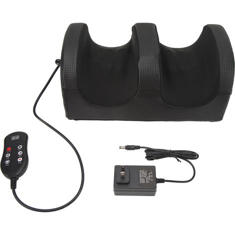 Appareil de massage des pieds électrique chauffant pétrissage rouleau compression chaude relaxation musculaire Noir Prise US 100‑240V (1/5)