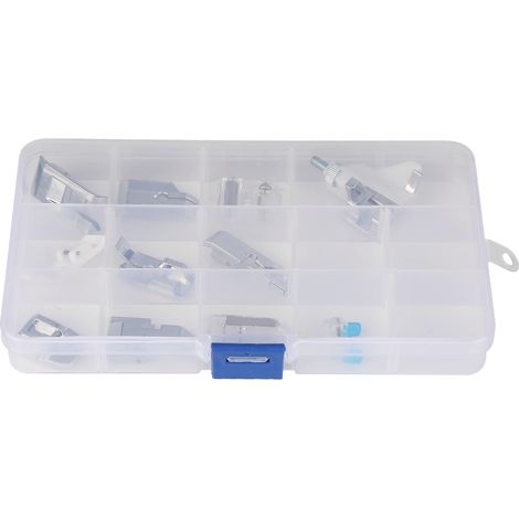 Kit d'accessoires pour machine à coudre multifonctionnelle 11 pièces, comprenant un pied presseur et un kit de 11 pièces (02) (1/5)
