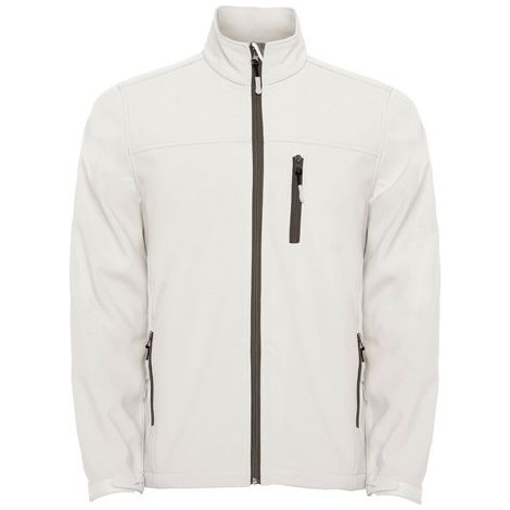 Chaqueta SoftShell de 2 capas de manga raglán con cremallera sellada ANTARTIDA ROLY XXL Blanco Perla