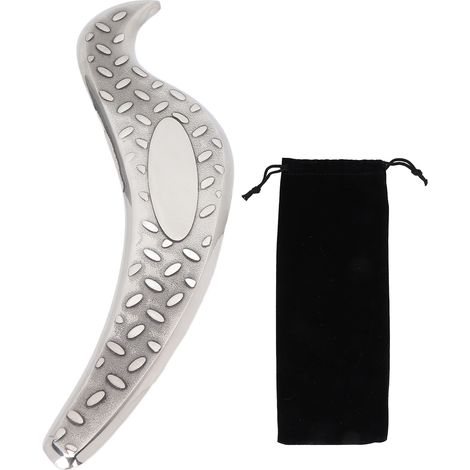 Racloir en acier inoxydable pour traitement du fascia, planche de gua sha pour dos, jambes, bras (1/5)