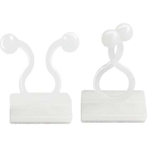 Clips Pour Plantes - Auto-Adhésifs Pour Soutien De Plantes Grimpantes - Pour Murs Et Surfaces Lisses - 100 Pièces (1/5)