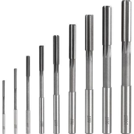 Forets à Alésage Droite en Acier Rapide H7, 9 Pièces, Diamètres 2-10 mm, Pour Bois et Métaux (1/4)