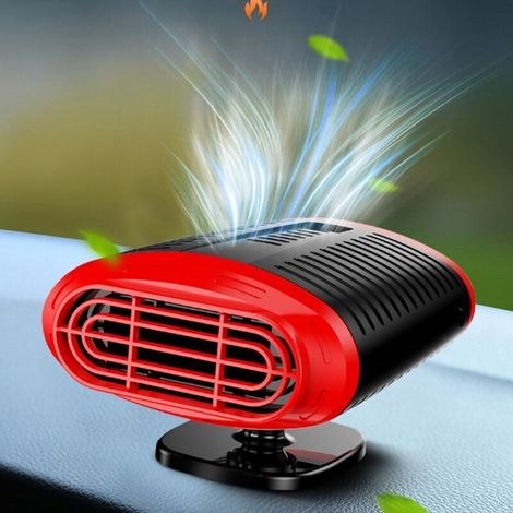 Electric car and truck heater, 12/24V, hot and cold air, windshield defrosting fan, vehicle heater