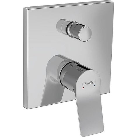 Unterputz-Wannenmischer Hansgrohe Vivenis, Rosette 156 x 156 mm, chrom - 75415000 (1/4)