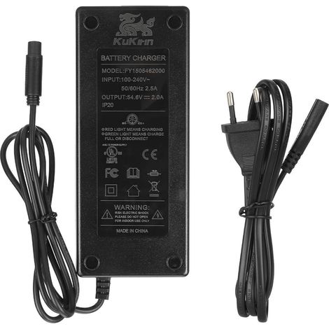 Compatible with the Kukirin G2 Pro DB54.6V2A 3-hole CQ (European standard plug) head charger for electric scooters. (1/5)