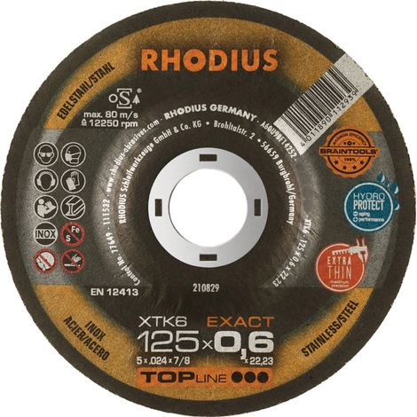 Disque de coupe incurvé 125 x 0,6 mm XTK6