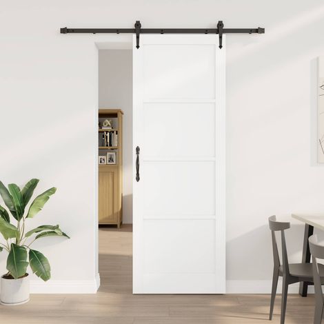 Puerta Corredera ORKDAL  y Negro 83 x 232 cm